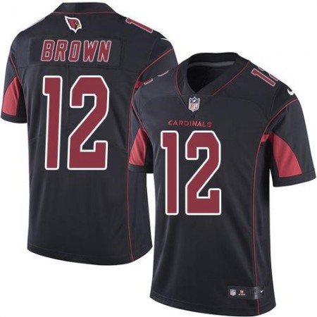 Cardinals #12 John Brown Black Men's Stitched NFL Limited Rush J