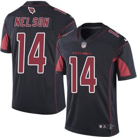 Cardinals #14 J.J. Nelson Black Men's Stitched NFL Limited Rush