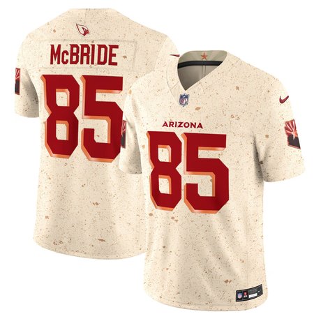 Men's Arizona Cardinals #85 Trey McBride Cream Rivalries Collect